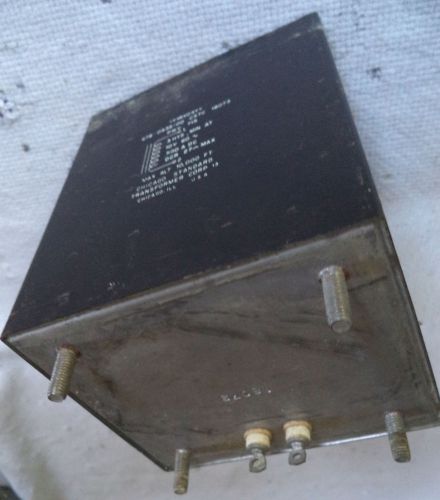 Chicago Std Transformer Corp 3 Hys Min at 10V 60Hz Choke, Catalog # TF1RX04YY