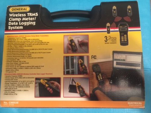 Cmr35 - wireless 600v trms clamp meter/data logging system etl cat iii 600v for sale