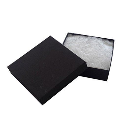 JPI DISPLAY #33 Cotton Filled Boxes, 3.5&#034; L x 3.5&#034; W, Matte Black, 100 Count