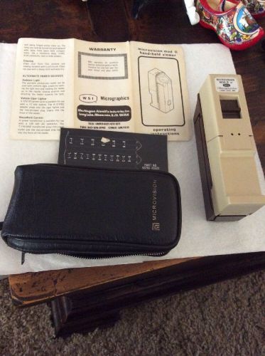 Handheld Microfiche Viewer Reader Microvision Mod II 2 WSI Micrographics &amp; Case