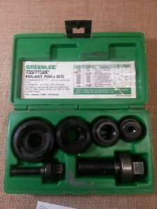 Vintage Greenlee Ball Bearing Punch Set #735BB VERY NICE Condition