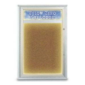 UNITED VISUAL PRODUCTS UV450HILEDPLUS-WHITE-FORBO Corkboard,24&#034;x36&#034;,Synthetic