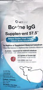 VetOne Natural Bovine Dried Colostrum IgG 57.5g Replacement Supplement 320gm-NEW