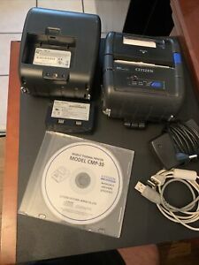 Citizen CMP30 Mobile Printer Both Used