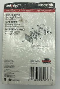 (2) Red Dot RCCDBR S310BRE Horizontal Wet Location Duplex GFCI Cover BRONZE NEW