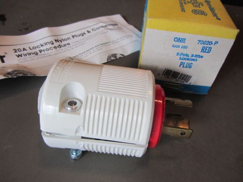 LEVITON 2 POLE, 3 WIRE PLUG, MODEL 60620-P