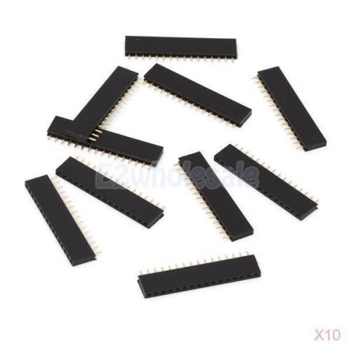 10x 10pcs 16 Pin 2.54mm Pitch Singe Row Straight Female Header High Quality