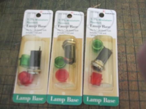 Lot of 3 Bayonet Lamp Bases 272-325A Panel Light Electronic Survivor Shot Mod