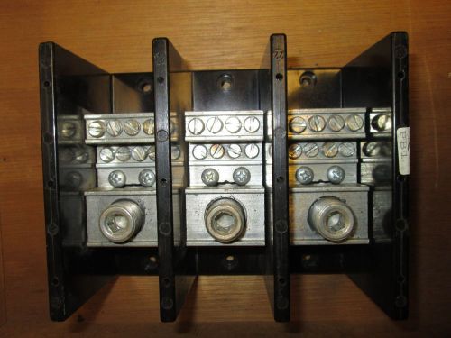 Marathon Terminal Block 1443560 Line 400MCM Load (8) #2 - #14 Used