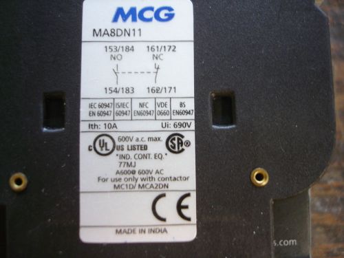 NIB MCG ADD ON BLOCK MA8DN11 TERMINAL