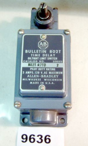 (9636) allen bradley limit switch 802t-r7td for sale