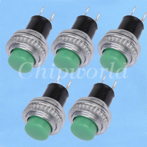 5PCS Green Push Button Momentary Switch 10mm DS-314