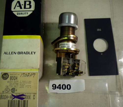 (9400) allen bradley hazardous location selector switch 800h-ap2 jog for sale