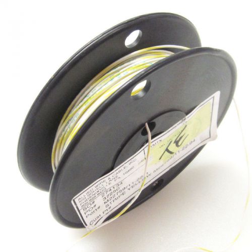 120&#039; awc mil-w-22759/11-22 22 awg yel/wht mil-spec wire for sale