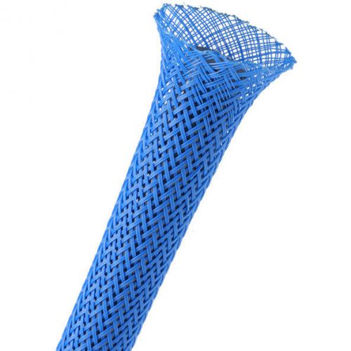 Techflex 1/4&#034; Expandable Sleeving 25 ft. Neon Blue 082-328