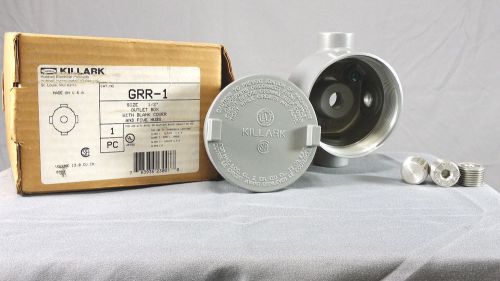 Killark hazardous location 5 hub junction box 3 cup-1 recessed plugs grr-1 new for sale