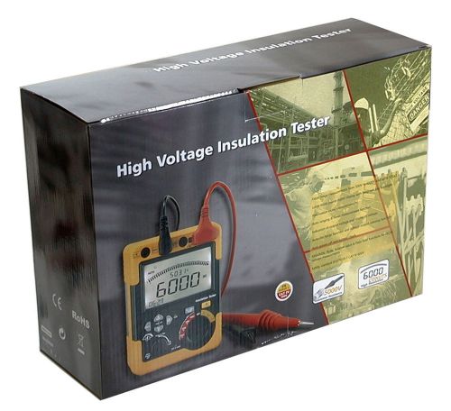 5000v 60 g ohm insulation tester megger megohm meter  digital dt-6605 cat iv new for sale