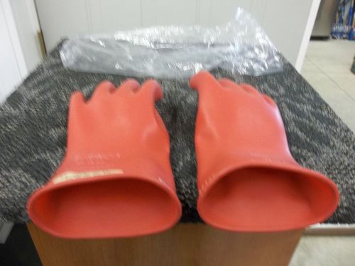 BRENCO SALISBURY SIZE 11 CLASS 00 500V AC TYPE 1 D120 RED GLOVES ELECTRICAL NEW