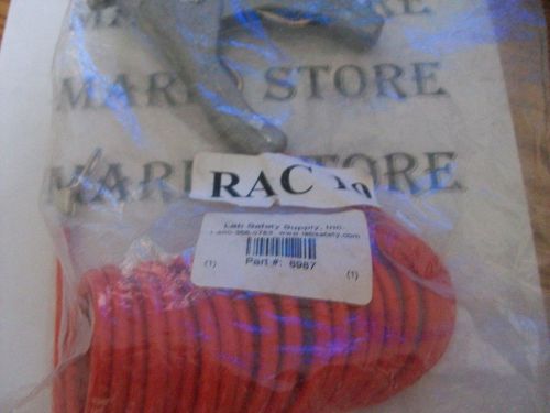 Coiled Grounding Clamp, 1/8&#034;, 10&#039;, Orange