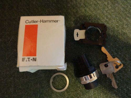 Cutler hammer key selector switch 2 position maintained e22kf5 for sale