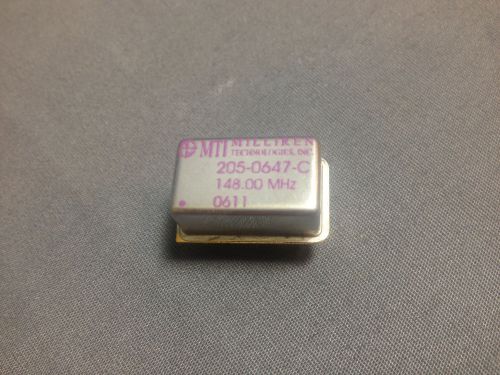 MTI Milliren 148.00 MHz Crystal 205-0647-C 0611