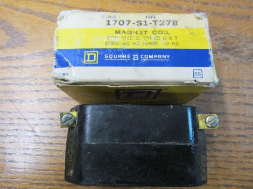 New nos square d 1707-s1-t27b magnet coil 600v 60hz 550v 50hz for sale