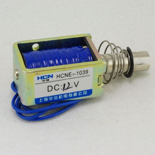 12V Pull Hold/Release 10mm Stroke 4.1Kg Force Electromagnet Solenoid HCNE1-1039