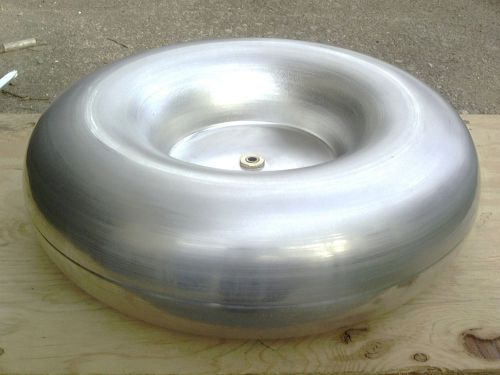 4&#034; x 13&#034; Toroid  for Tesla Coil, Spun Aluminum Topload