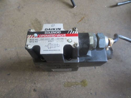 KIAMASTER 4NEII-600 DAIKIN SOLENOID VALVE JSO-G02-8BA-20-H8-N CHECK MC-02P-0610