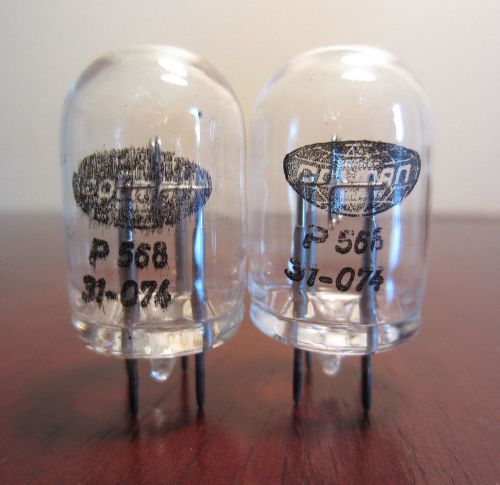 Lot Of 2 Colman P568 31-074 Electronic Tubes