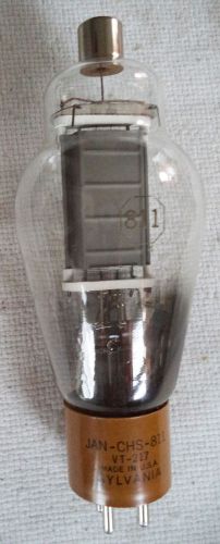 NOS Sylvania JAN-CHS 811 / VT-217 Power Triode Tube for Amp, Osc, or Modulator