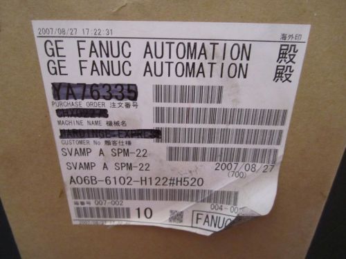 FANUC SPINDLE AMPLIFIER A06B-6102-H122#H520