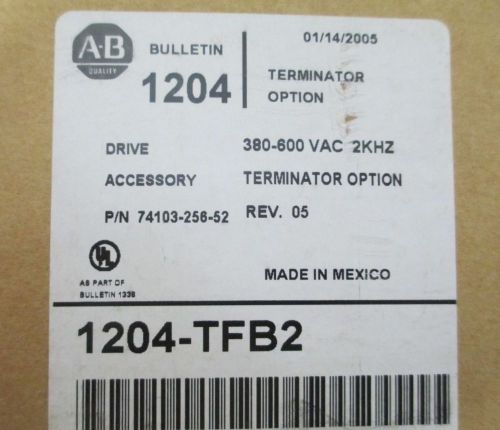 ALLEN-BRADLEY MOTOR TERMINATOR MOTOR 380 TO 600VAC 1204-TFB2