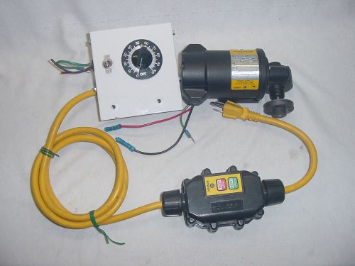 Baldor 90v Perm Magnet DC 1100 RPM 3:1 Gearmotor &amp; Speed Control