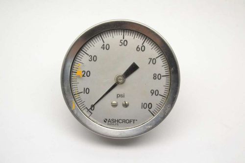 ASHCROFT 0-100PSI 4 IN 1/4 IN NPT PRESSURE GAUGE B401462