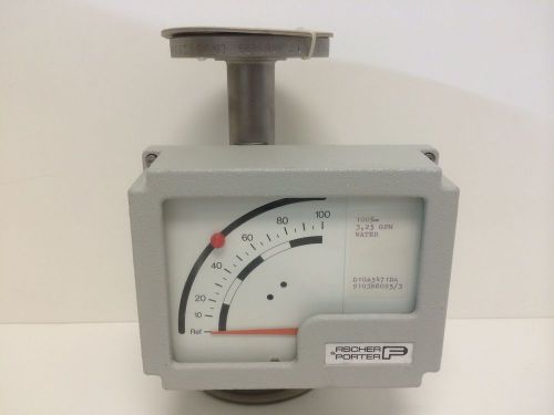 NEW FISCHER &amp; PORTER FLOW RATE METER FLOWMETER D10A5471DA 3.25GPM