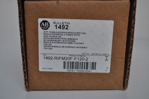 ALLEN BRADLEY 1492-RIFM20F-F120A-2 20 PT A 85-132V-AC INTERFACE MODULE B404326