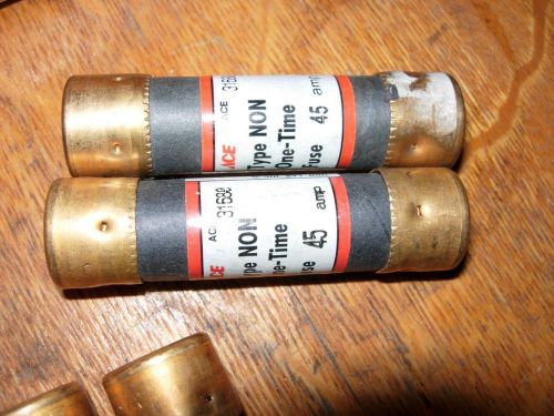 FUSETRON BUSSMANN FUSE NON-45 45 AMP 125V 250 V NEW NO BOX 3/4&#034; X 3&#034; LOT OF 2