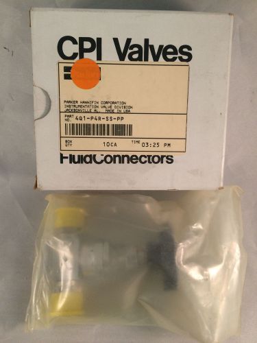 Parker/CPI 4QI-P4R-SS-PP Diaphragm Valve NIB!