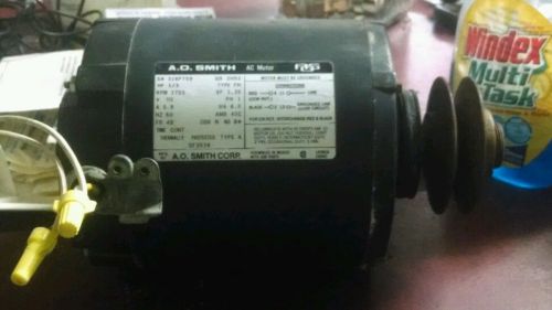 a o smith  1/3 HP 1725 RPM Electric Motor L3501 115 v Reversible 1PH MOTOR