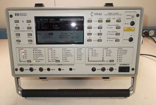 HEWLETT PACKARD CERJAC MODEL 156 MTS SONET MAINTENANCE TEST SET AS-IS