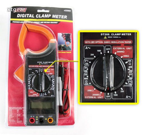 Digital Multi Meter Clamp DT266 AC/DC Meter Electronic Tester New Professional