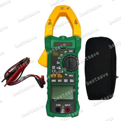 Mastech ms2115a digital clamp meter ac/dc a/v res cap freq true rms 1000a b0298 for sale