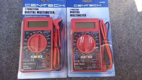 TWO 2 Digital multimeter AC-DC voltmeter Amp-meter Ohm-meter Transistor Testers