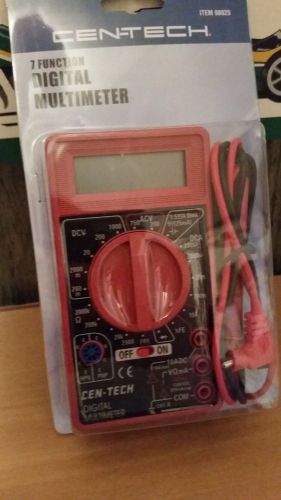 7 FUNCTION DIGITAL MULTIMETER      ( CEN-TEC )        ITEM 98025