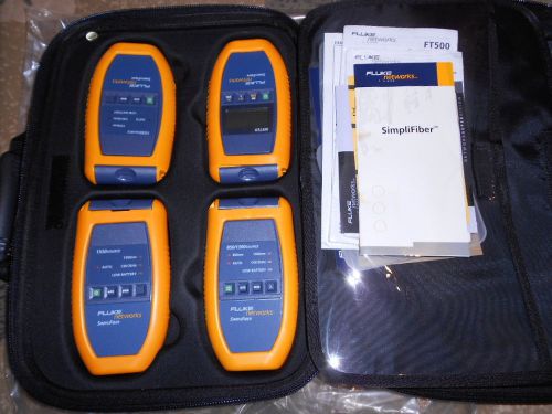 Fluke Networks FTK-450 SimpliFiber SM MM Fiber Optic Loss Test Kit FTK 450