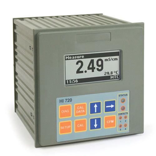 Hanna instruments hi720224-1 inductive ec controller, 2 sp/analog, pid for sale