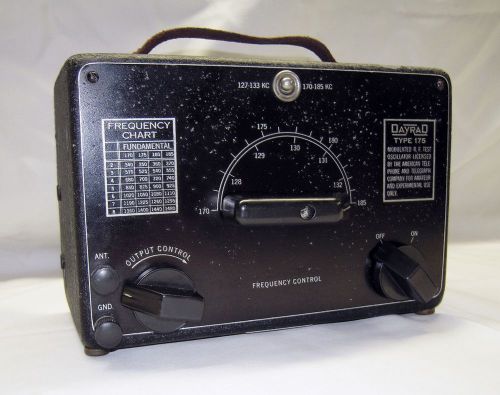 VINTAGE 1930&#039;s SIGNAL GENERATOR - DAYRAD Model 175