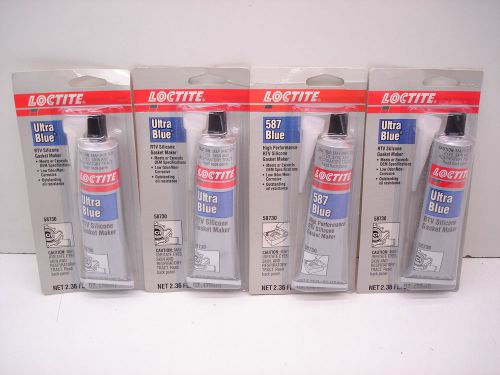 4 NEW TUBES LOCTITE 58730 ULTRA BLUE RTV SILICONE GASKET MAKER 2.36fl / 70ml