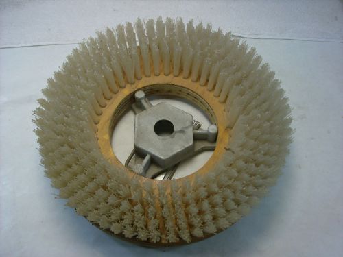 12  inch round bristle brush for scrubber